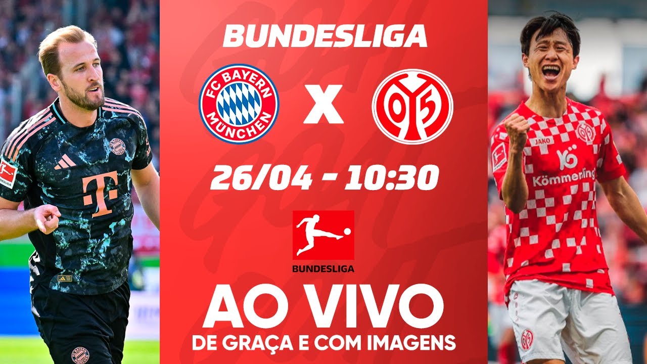 BAYERN DE MUNIQUE X MAINZ 05 | BUNDESLIGA | AO VIVO E COM IMAGENS