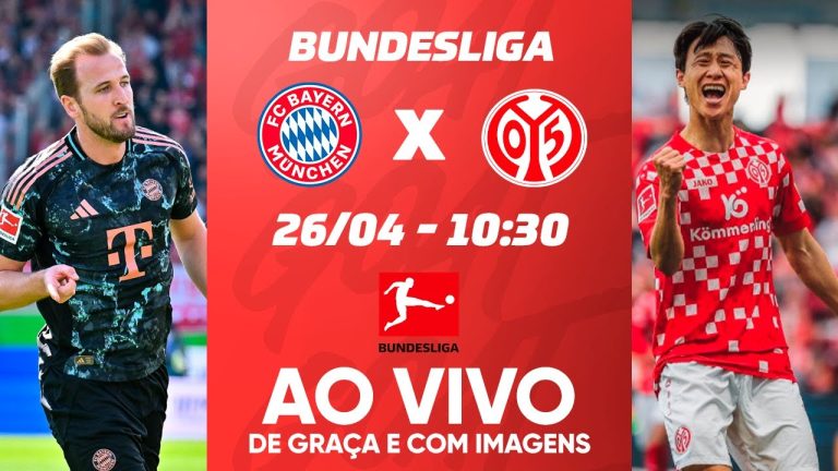 bayern de munique x mainz na imagem, Harry Kane, bayern de munique, à esquerda, e jogador do mainz, à direita.